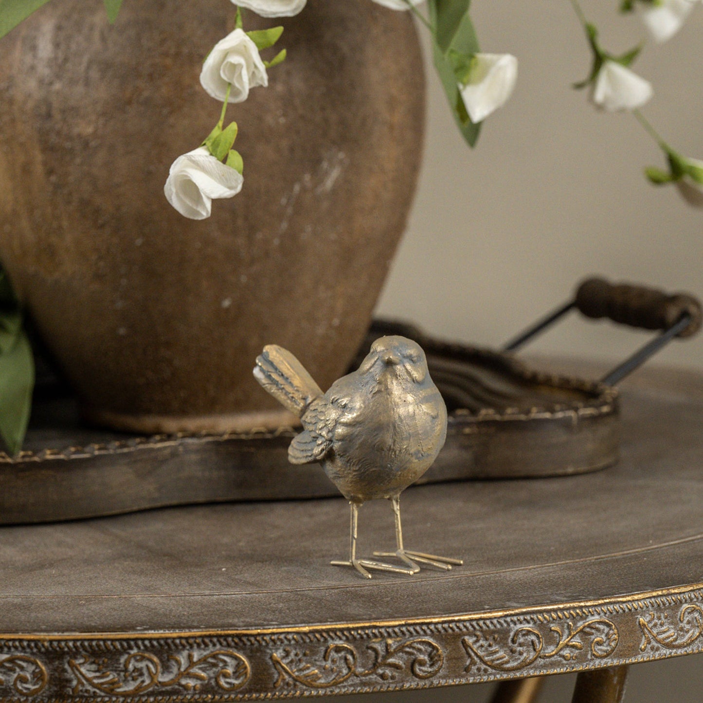 3.25" Gold Standing Bird