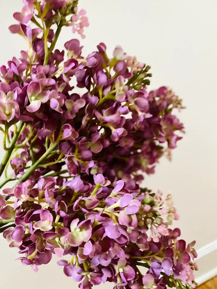 Ivory Real Touch Lilacs - Bundle of 3