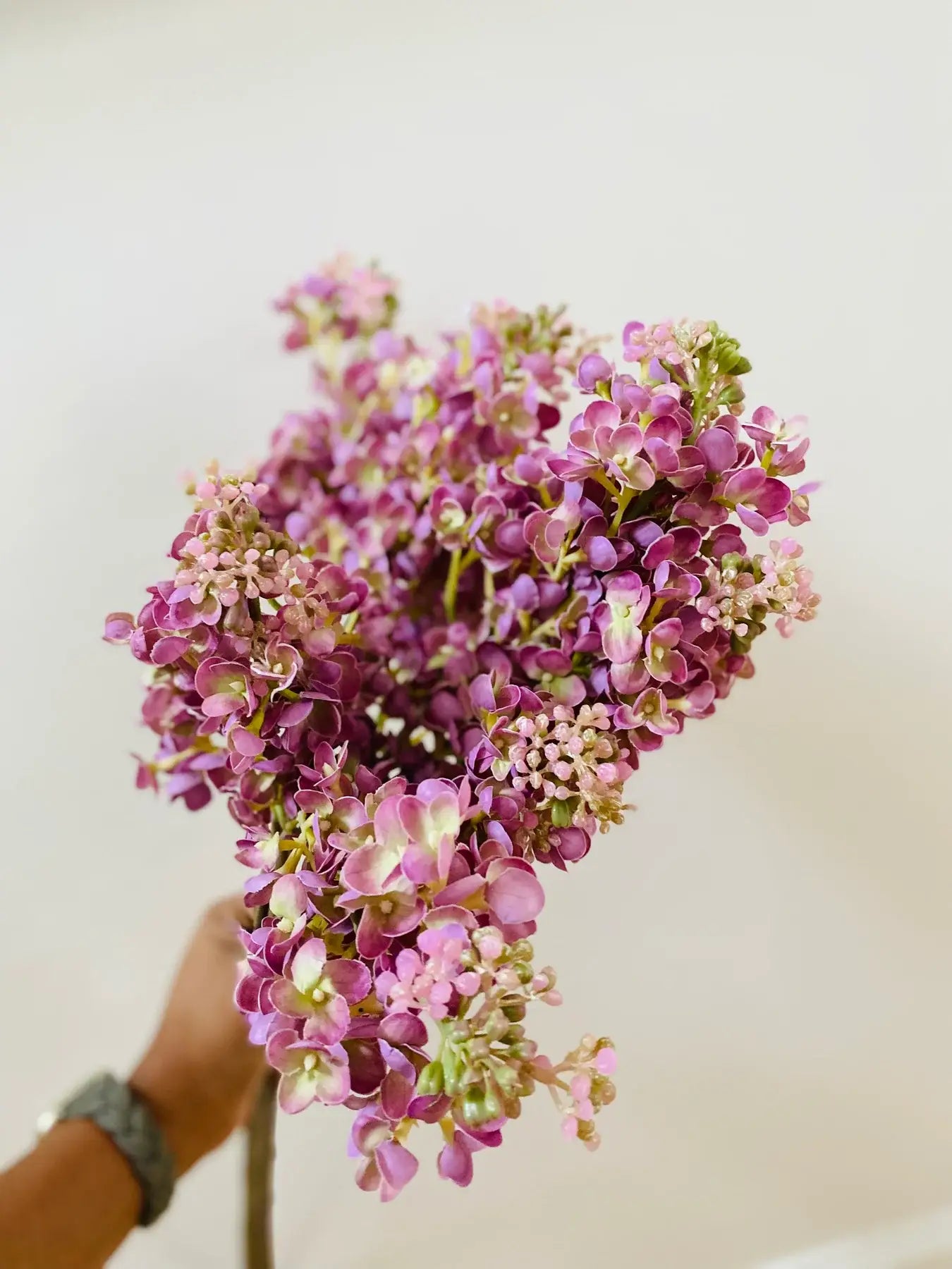 Ivory Real Touch Lilacs - Bundle of 3