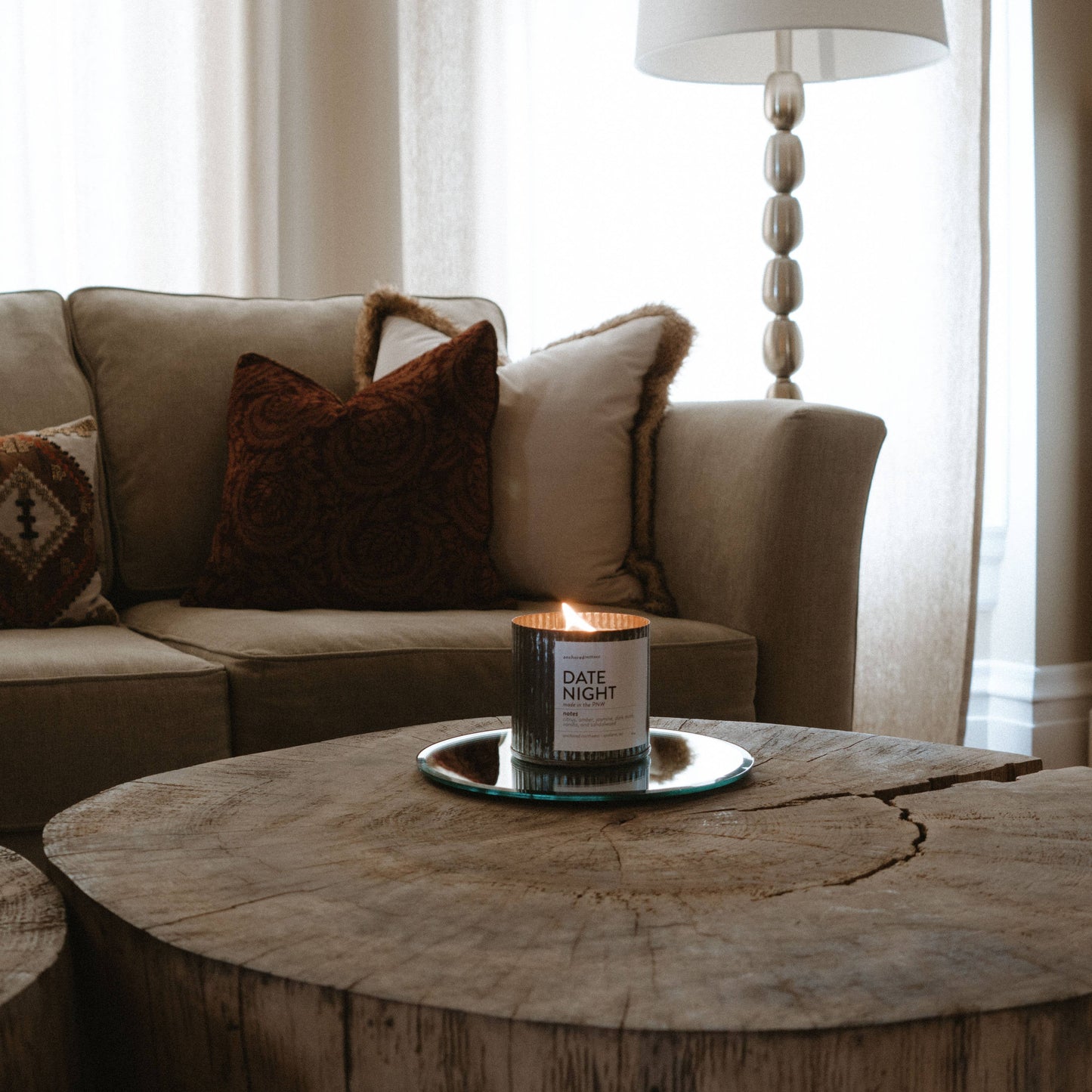 Beach Vibes Wood Wick Rustic Farmhouse Soy Candle: 10oz