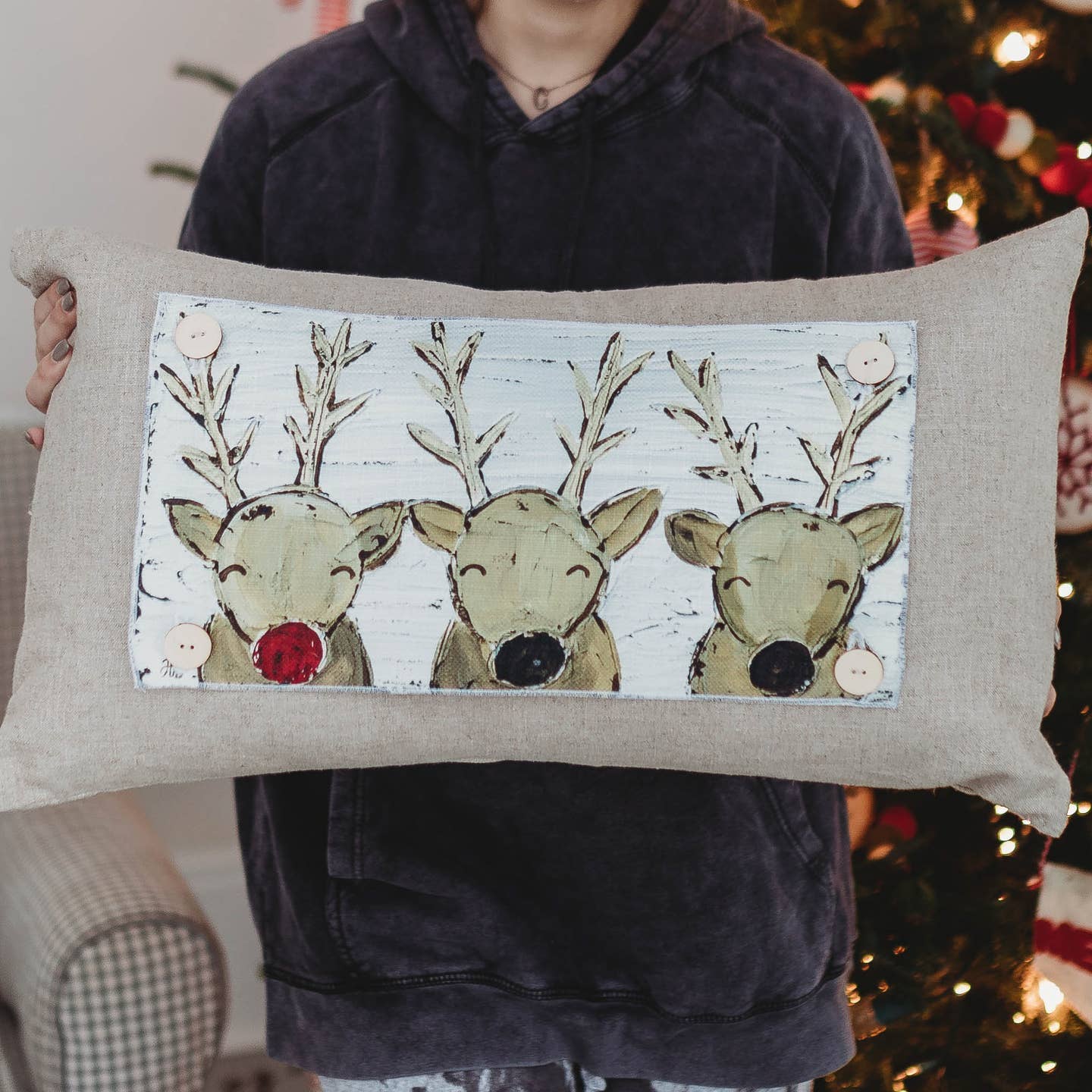 Rudolph and Pals Pillow Swap