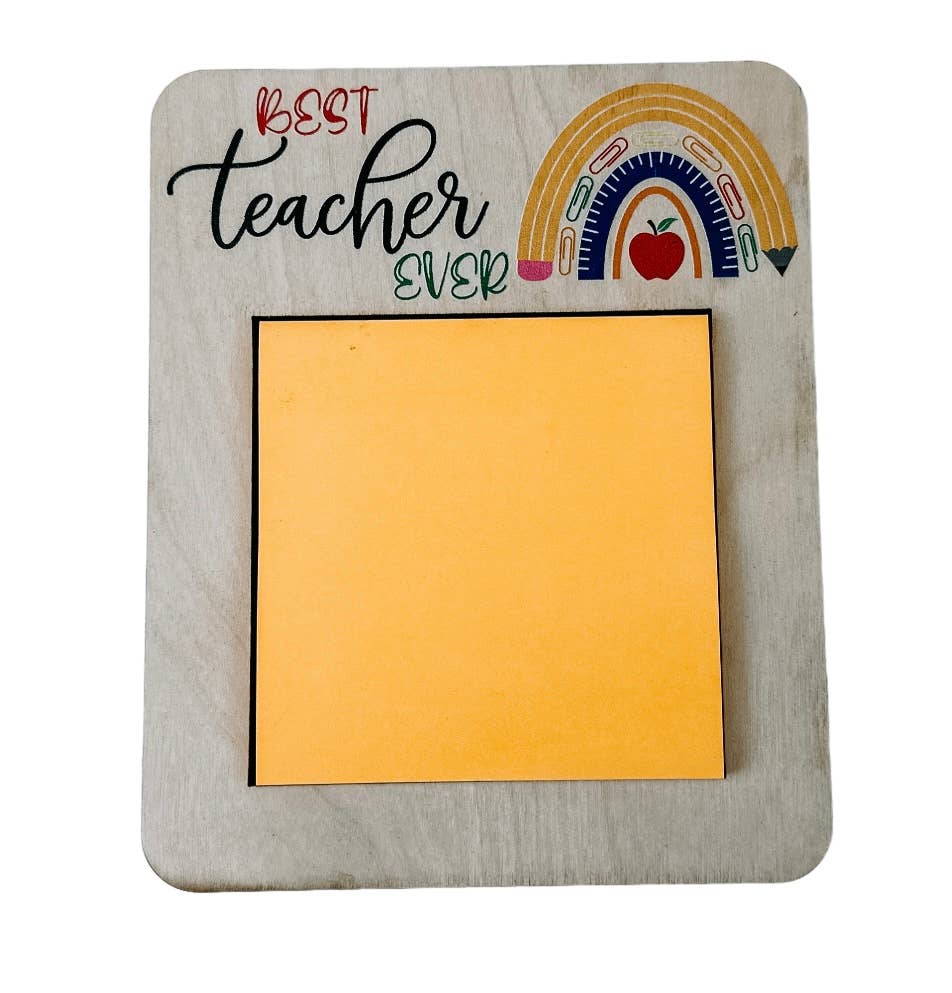 Teacher Appreciation Gift, Sticky Note Holder, Teacher Gift