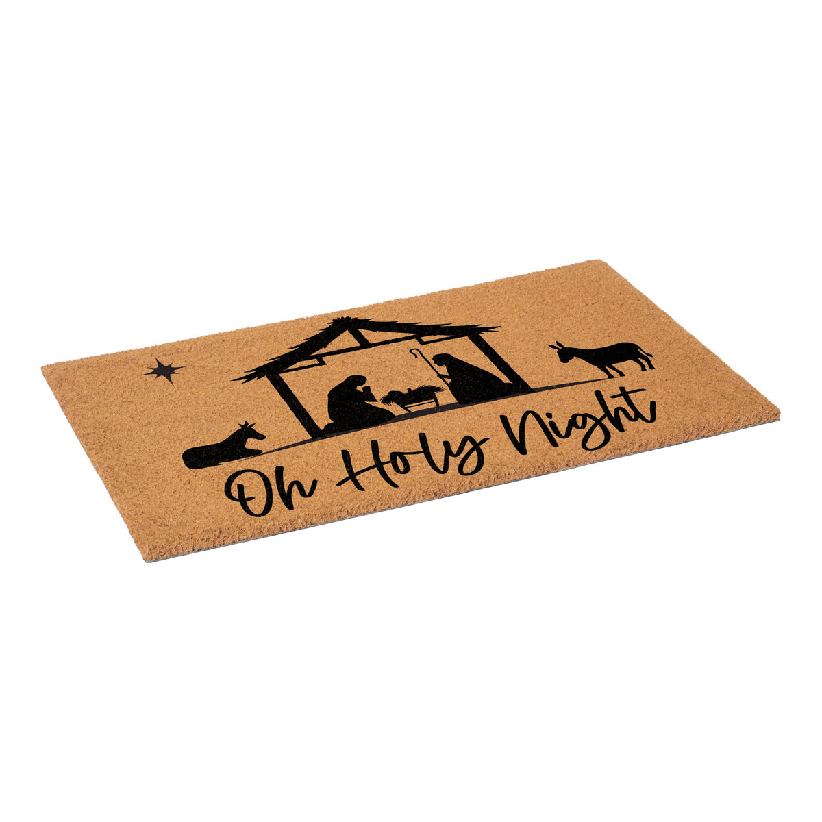 Holy Night Nativity Doormat: 17" x 29"