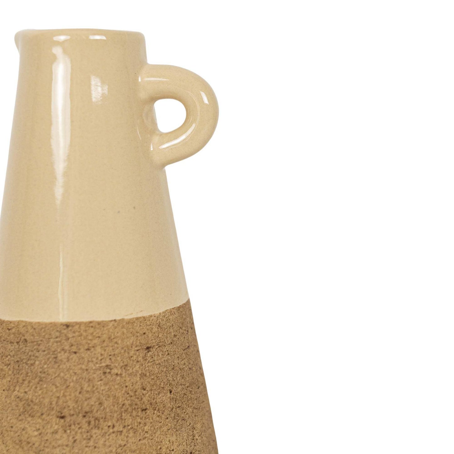 Gale Tapered Color Block Pitcher Ceramic Vase Fall Decor