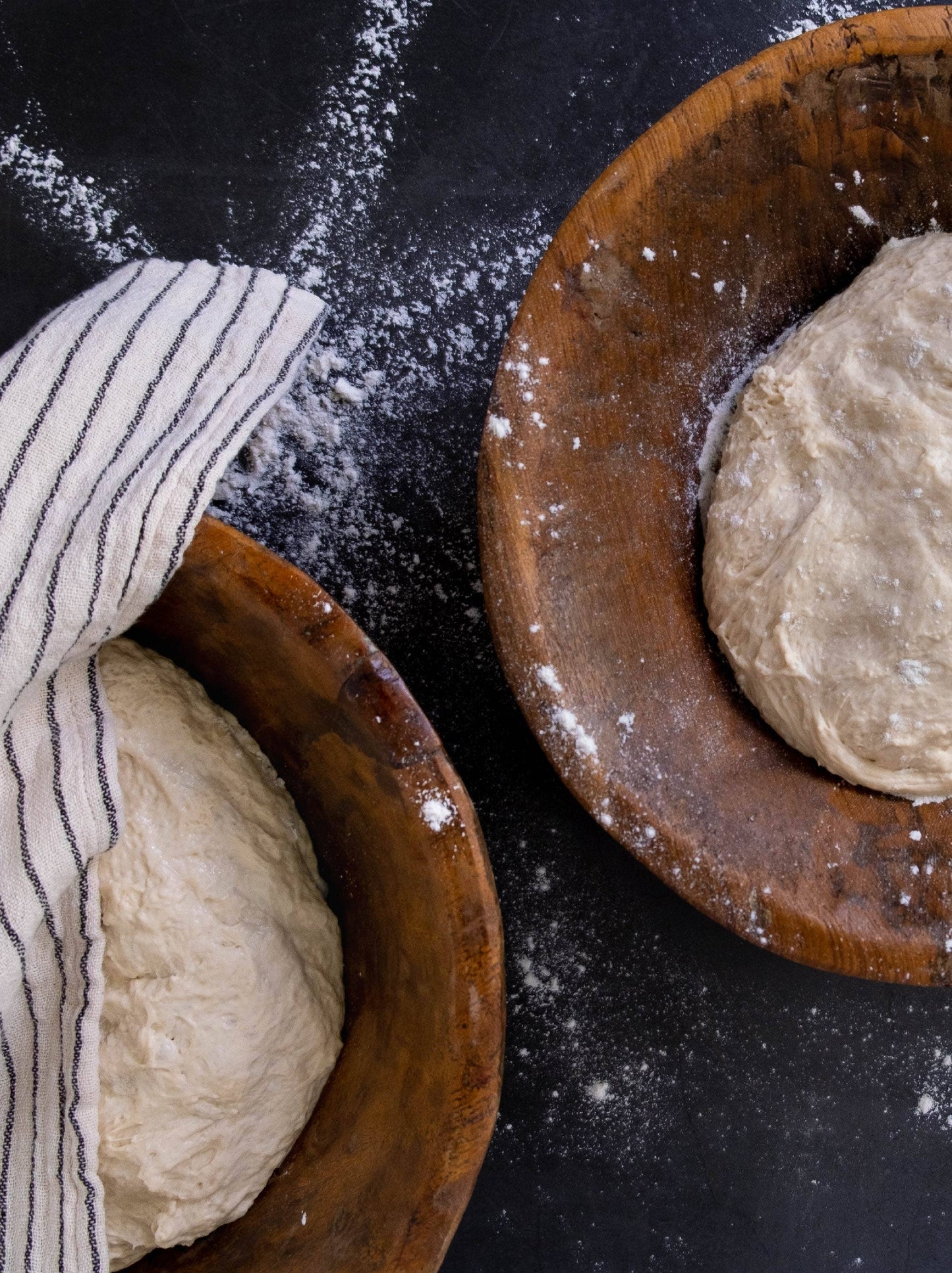 Found Dough Bowl Natural Medium