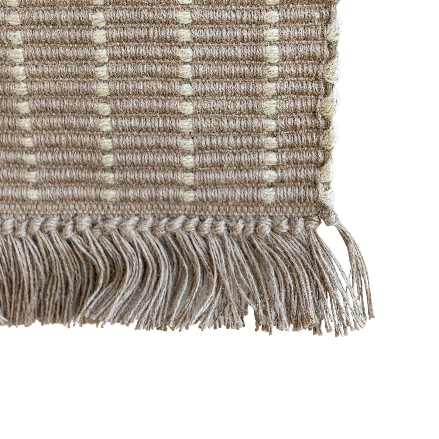 Edaline 2x3 Foot Fall Decor Striped Decorative Rug Jute