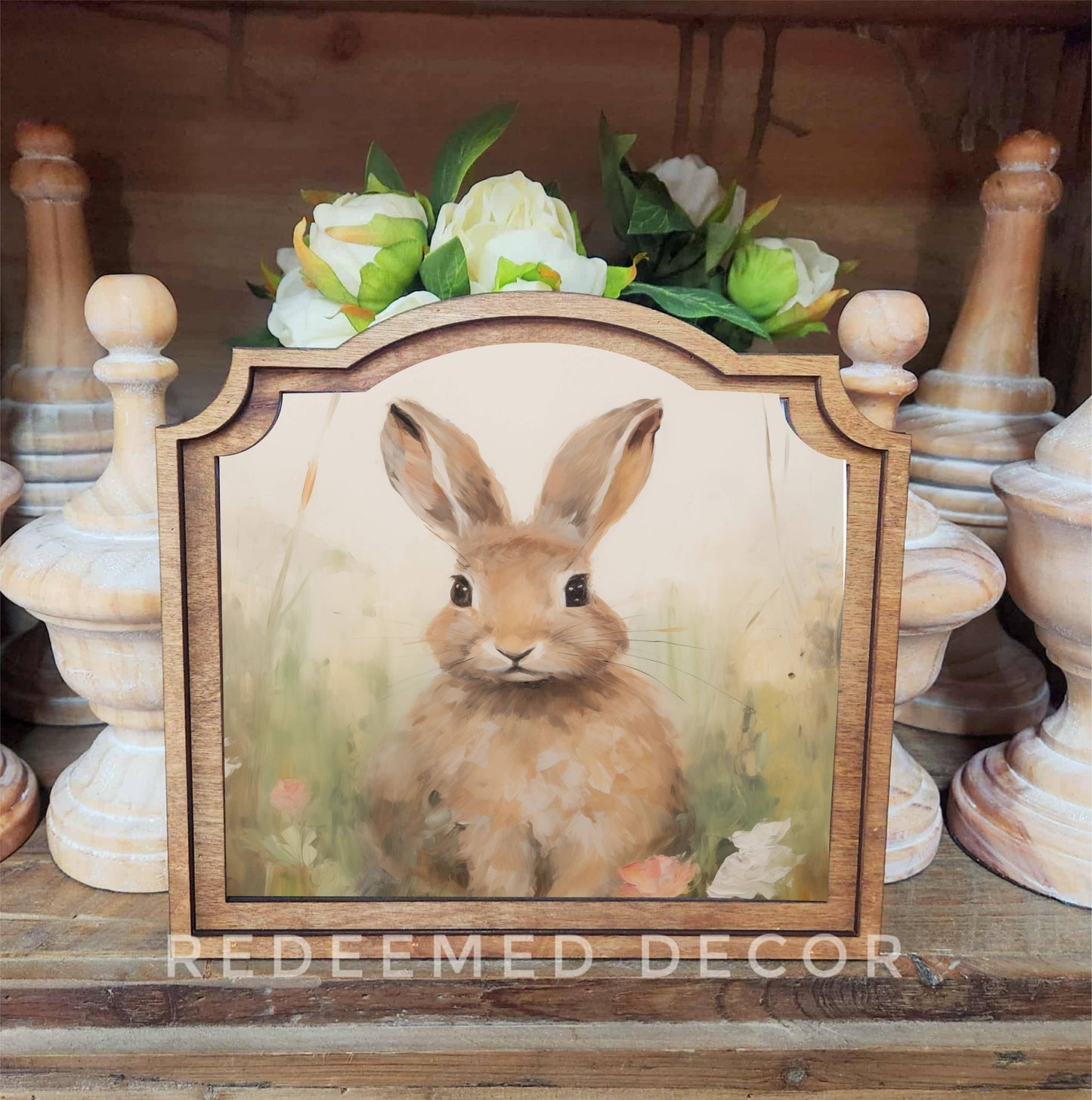 Provincial Tan Bunny Framed Art