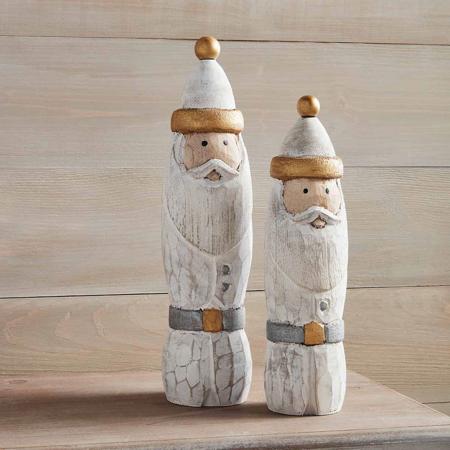 Small Gold Santa Sitter