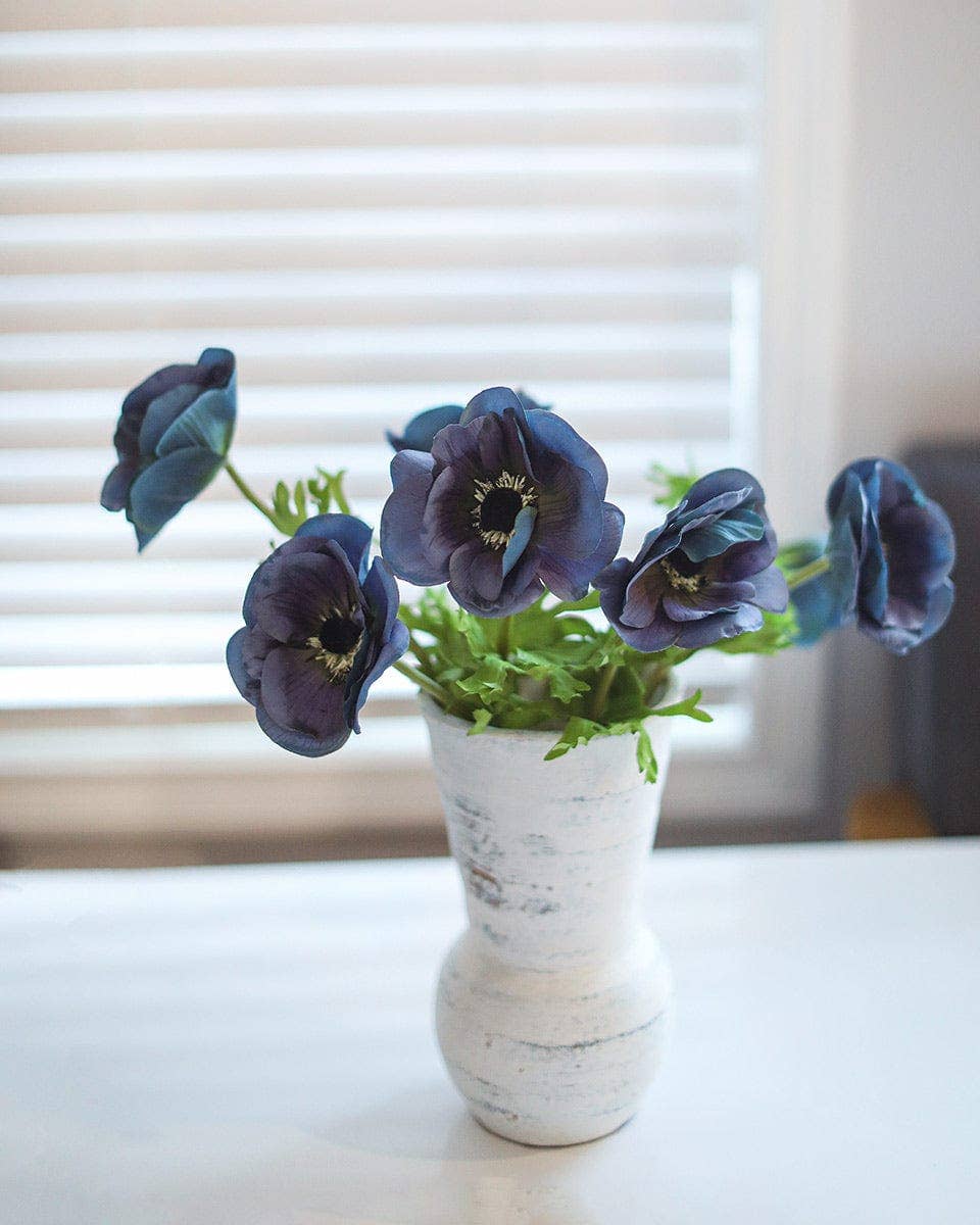 Real Touch Blue Anemone 17.5”