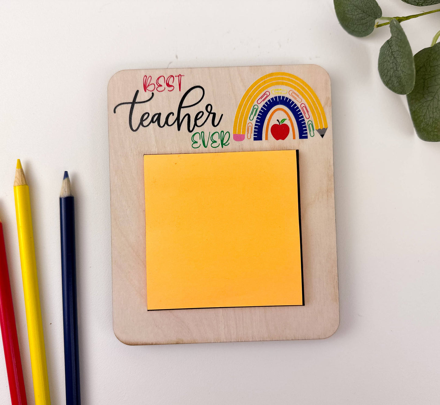 Teacher Appreciation Gift, Sticky Note Holder, Teacher Gift