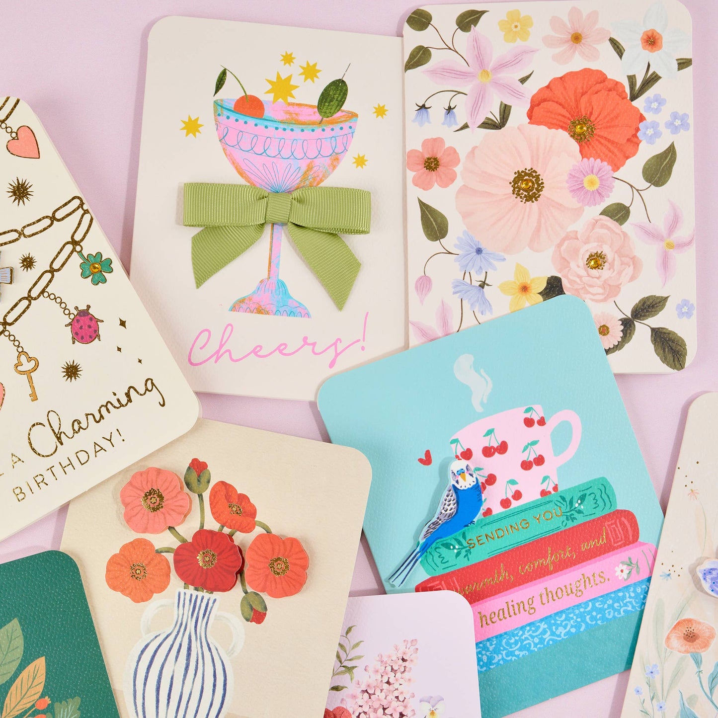 Sending You My Thoughts Deluxe Greeting Cards