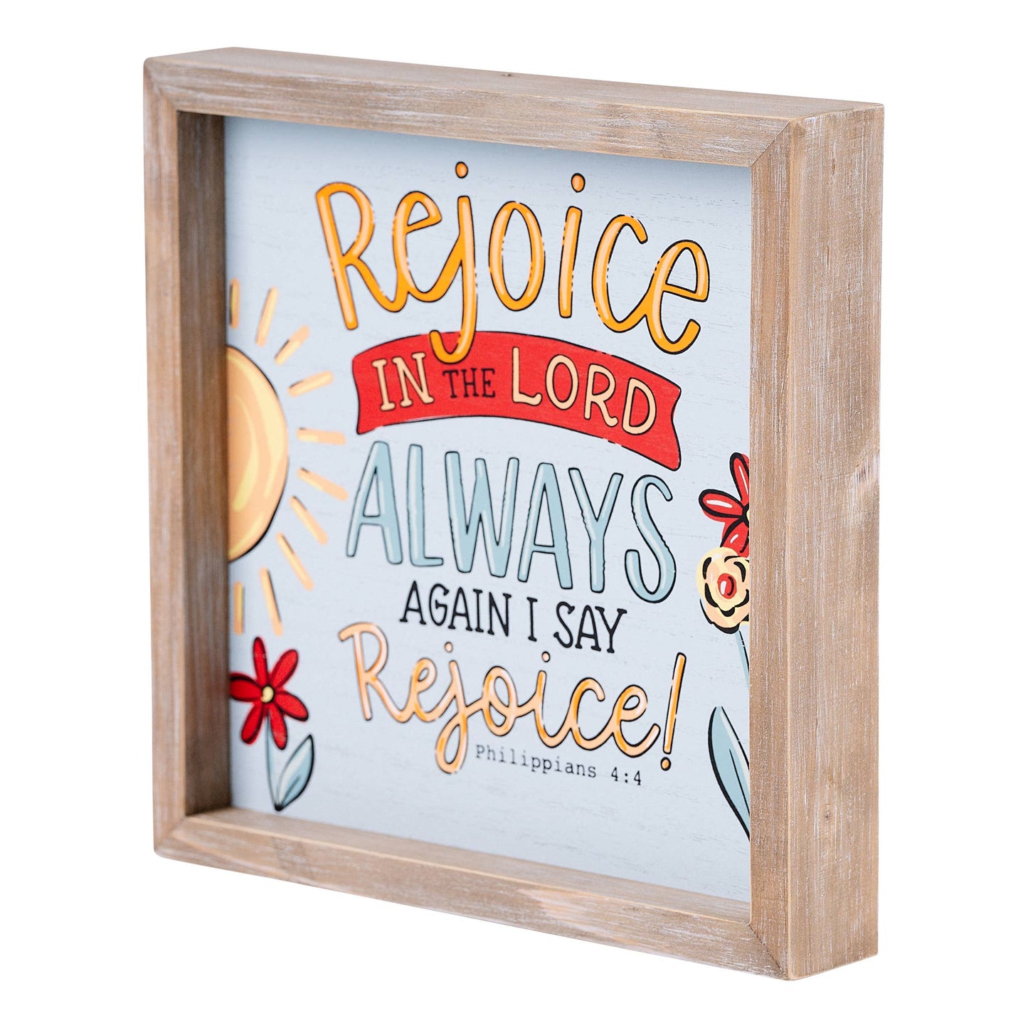 Rejoice In The Lord Always Framed Board