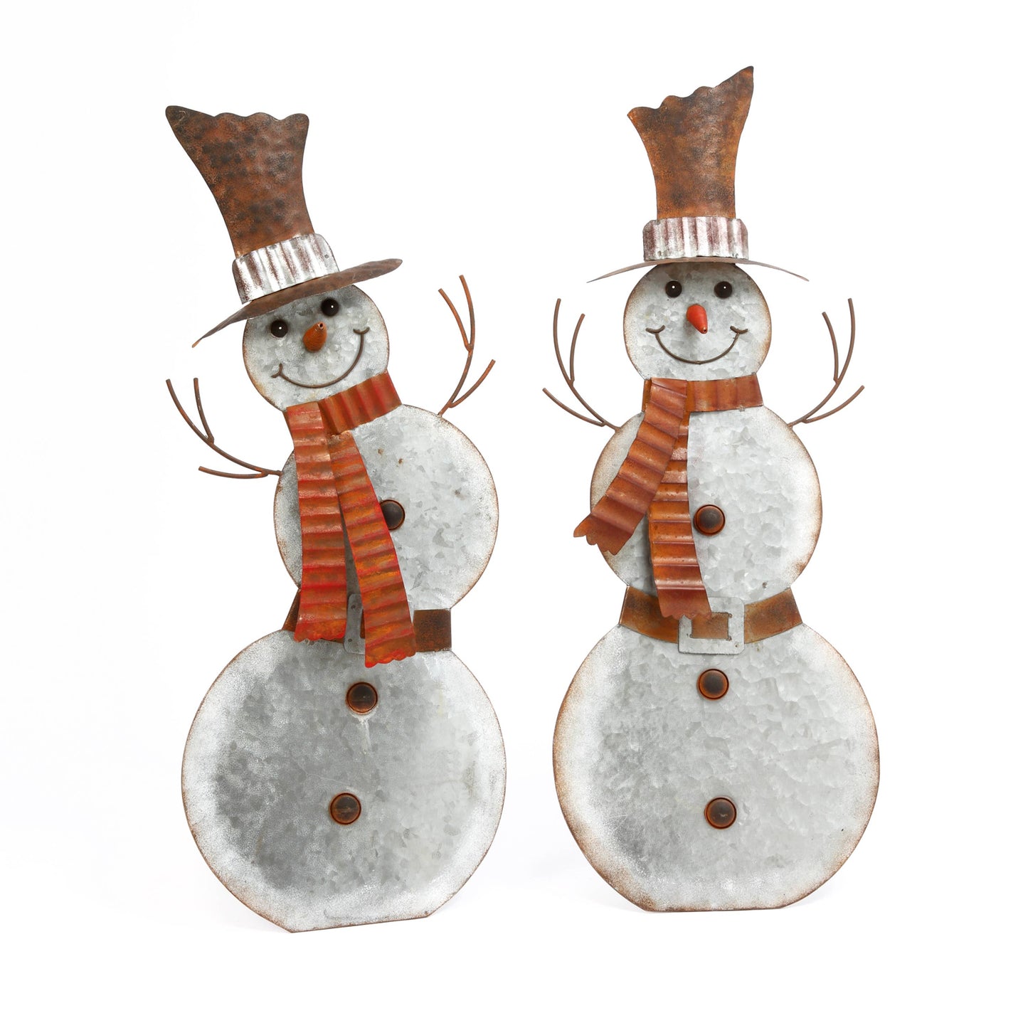 The Gerson Company 30"H Metal Snowman w/ Easel
