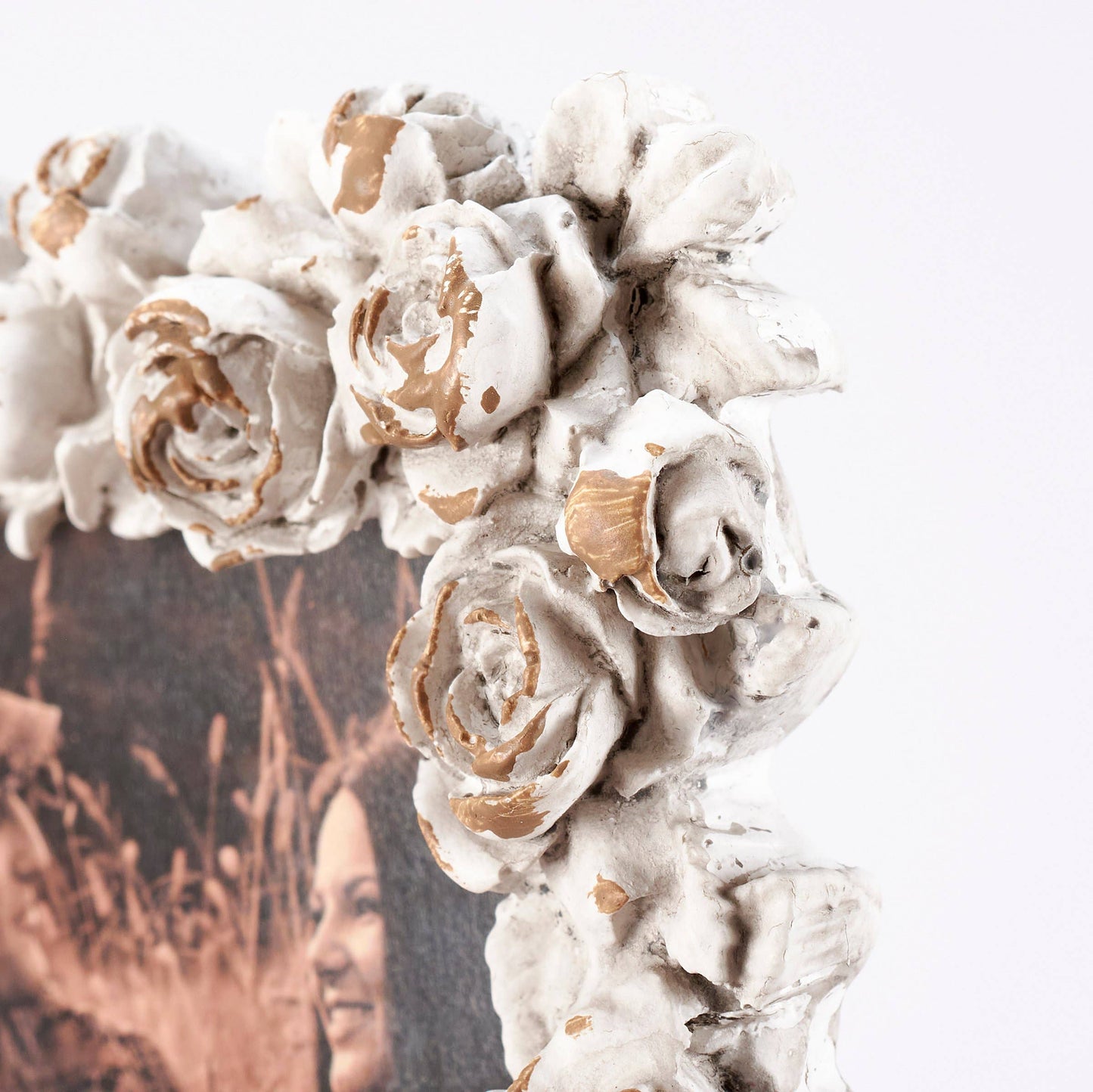 White Rose Photo Frame