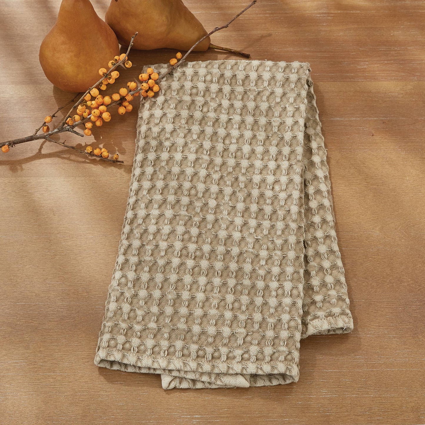 Waffle Weave Towel - Tan
