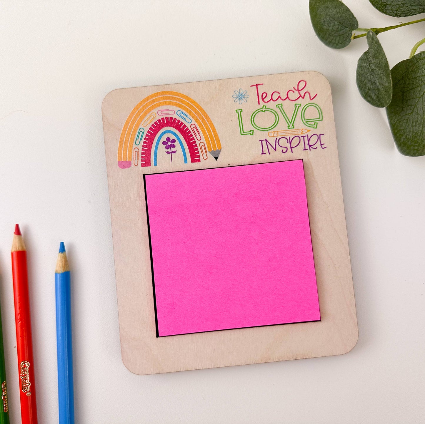 Teacher Appreciation Gift, Sticky Note Holder, Teacher Gift