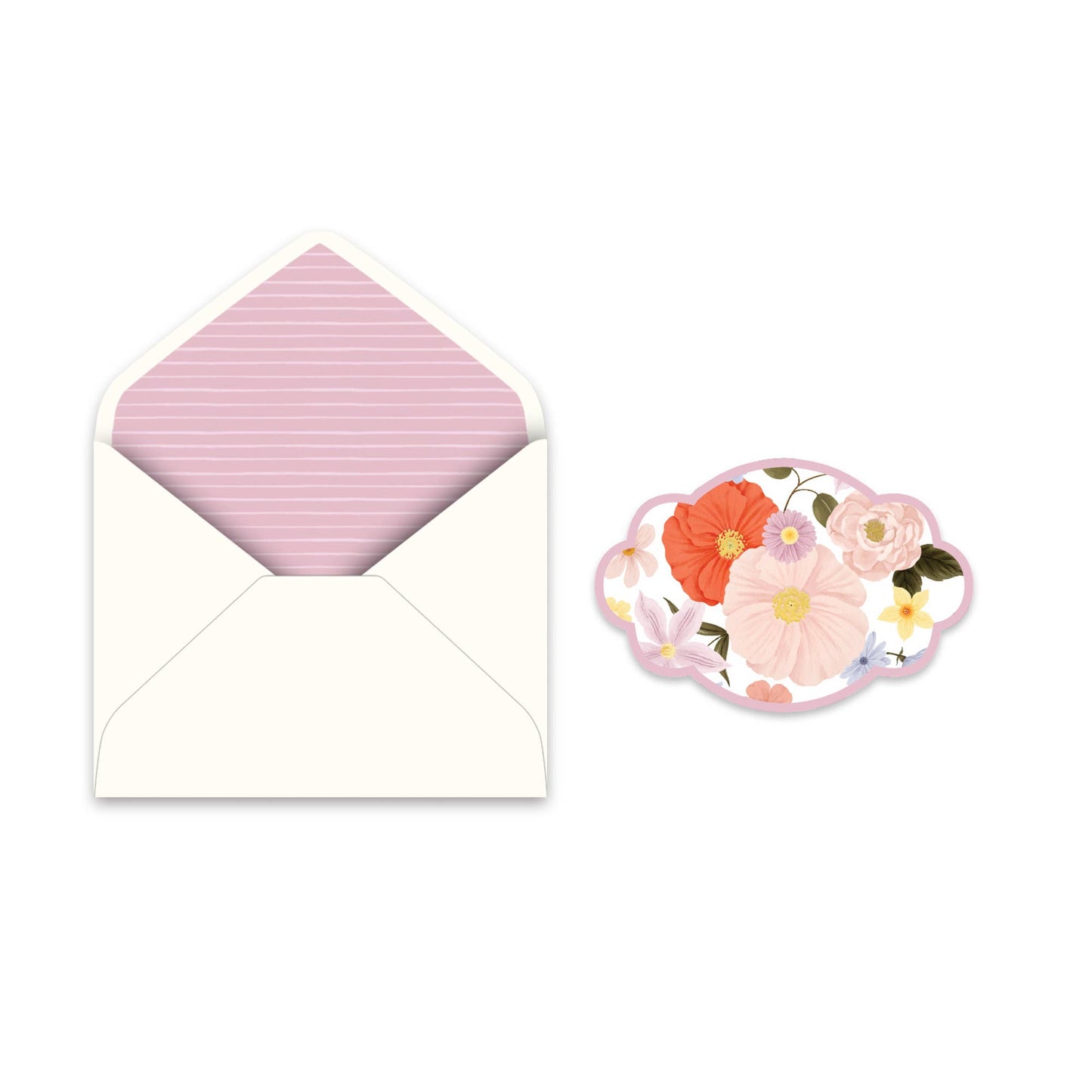 Delicate Windflowers Deluxe Greeting Card