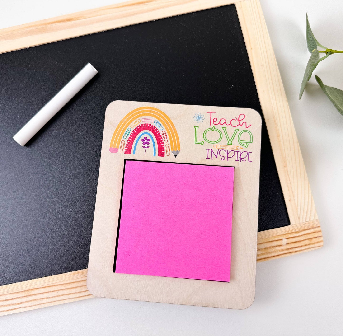 Teacher Appreciation Gift, Sticky Note Holder, Teacher Gift