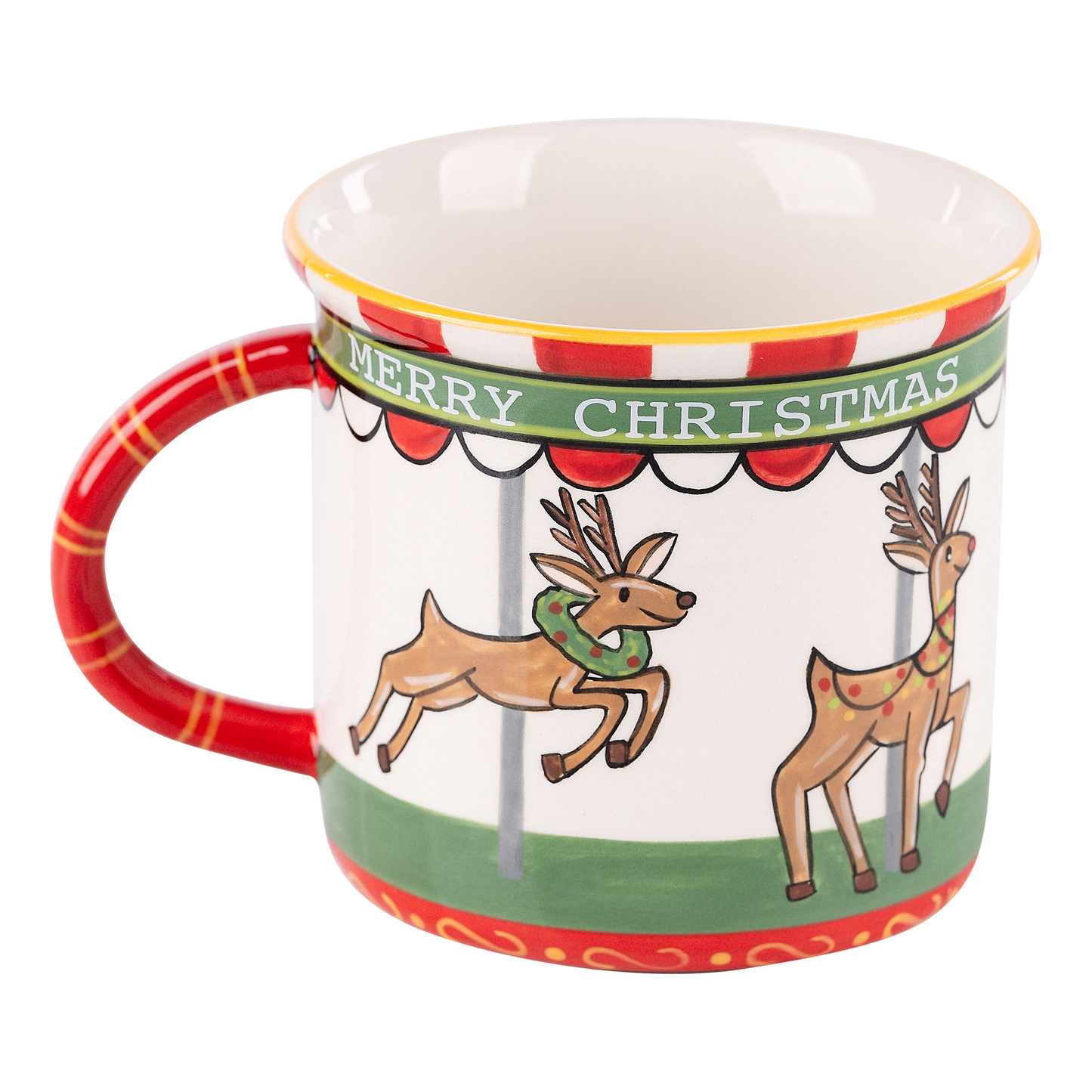 Reindeer Carousel Mug- Holiday Décor