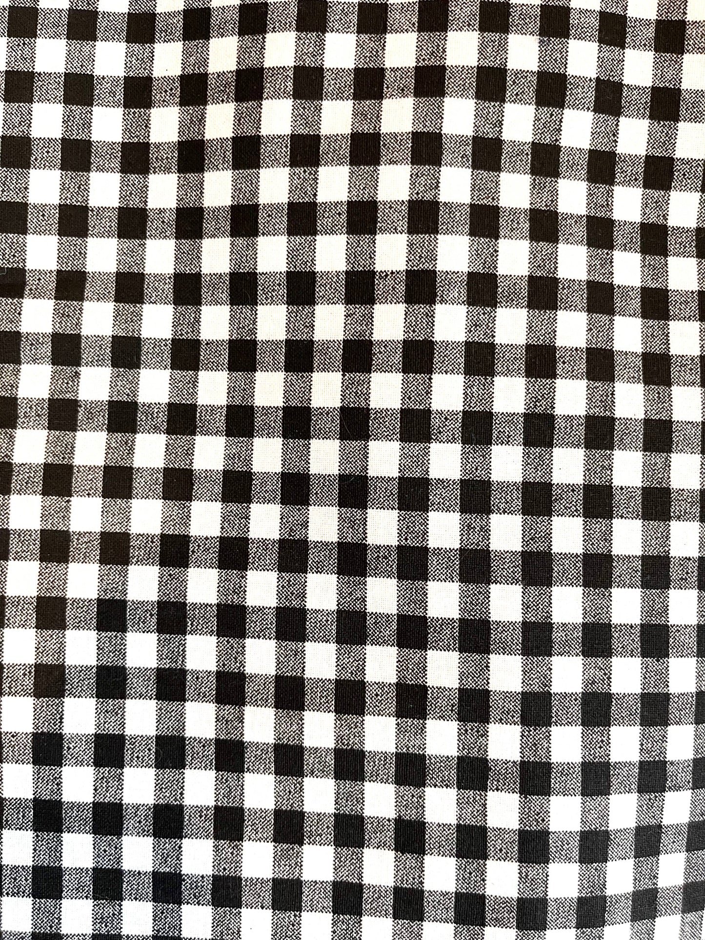 Rustic Fabric Regular Carrot: Small Black Check