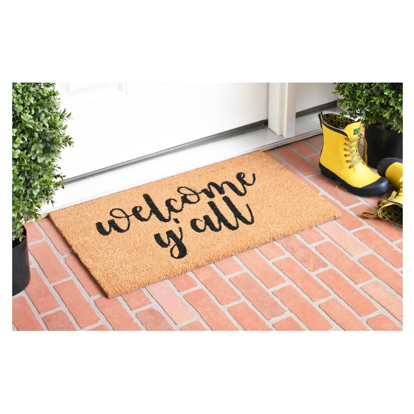 Welcome Y'all Doormat: 17"x29"