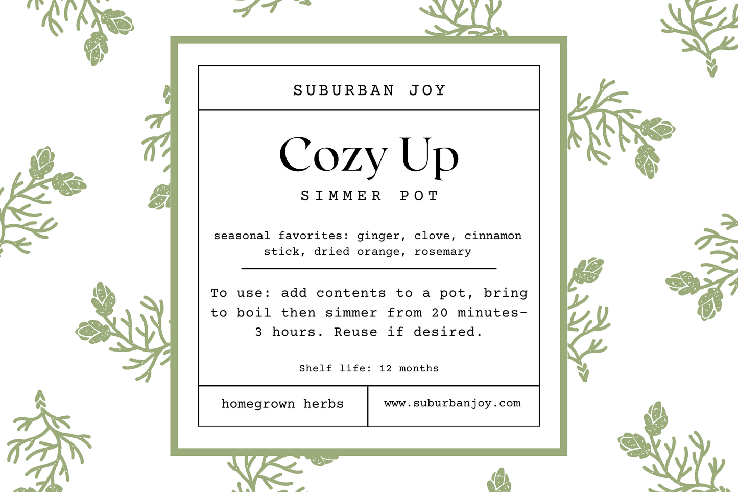 Cozy Up Simmer Pot