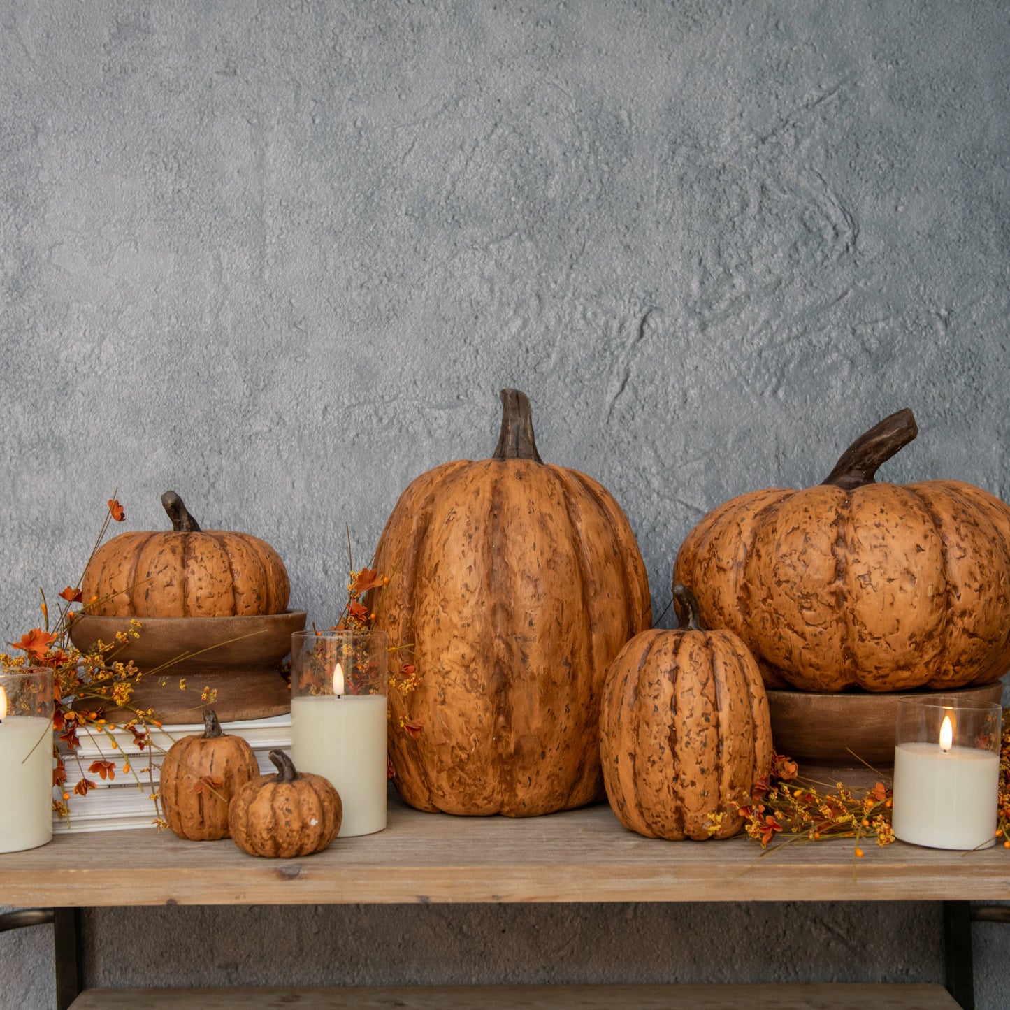9" Terracotta Short Pumpkin