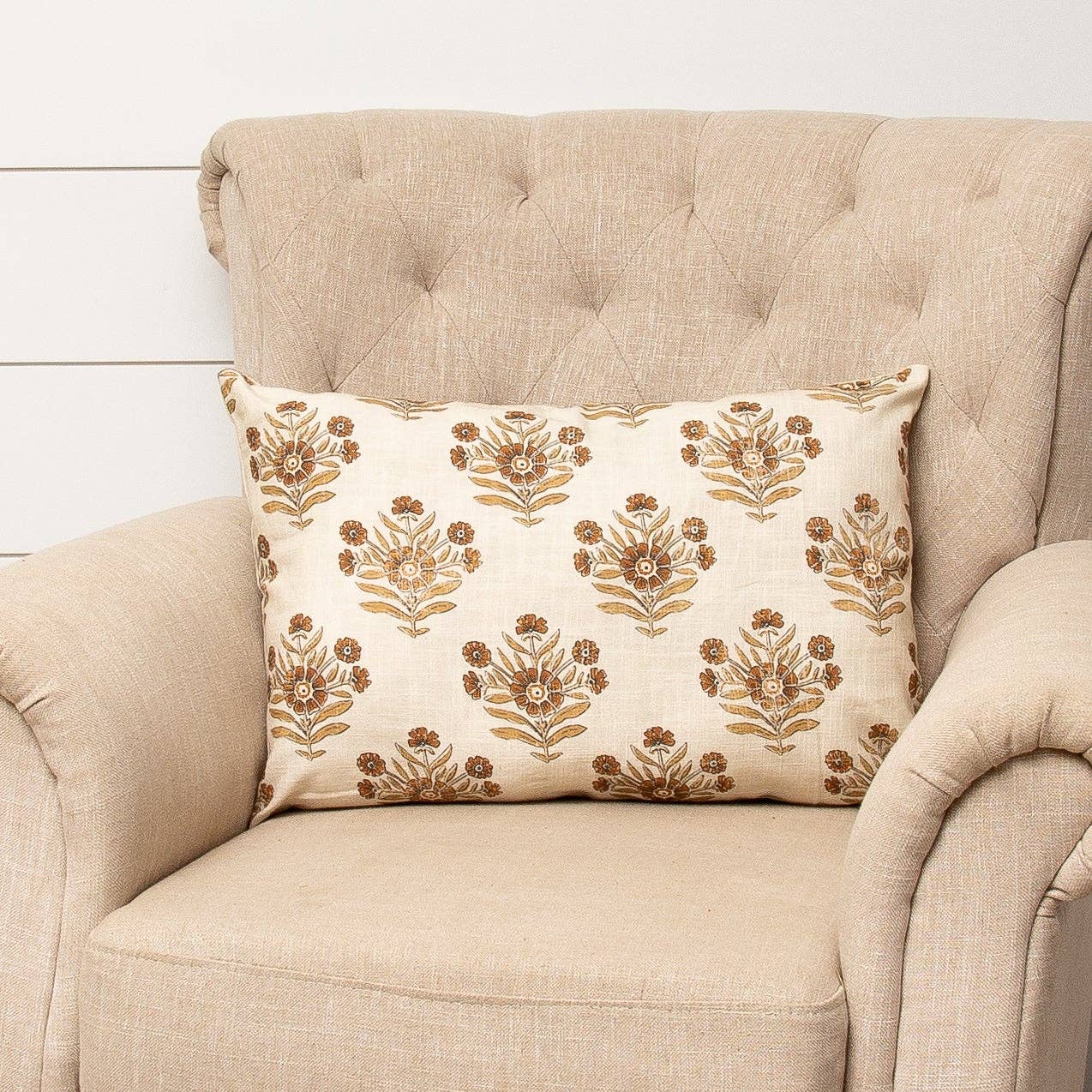 Pillow - Block Print Silhouette, Lg (PC)