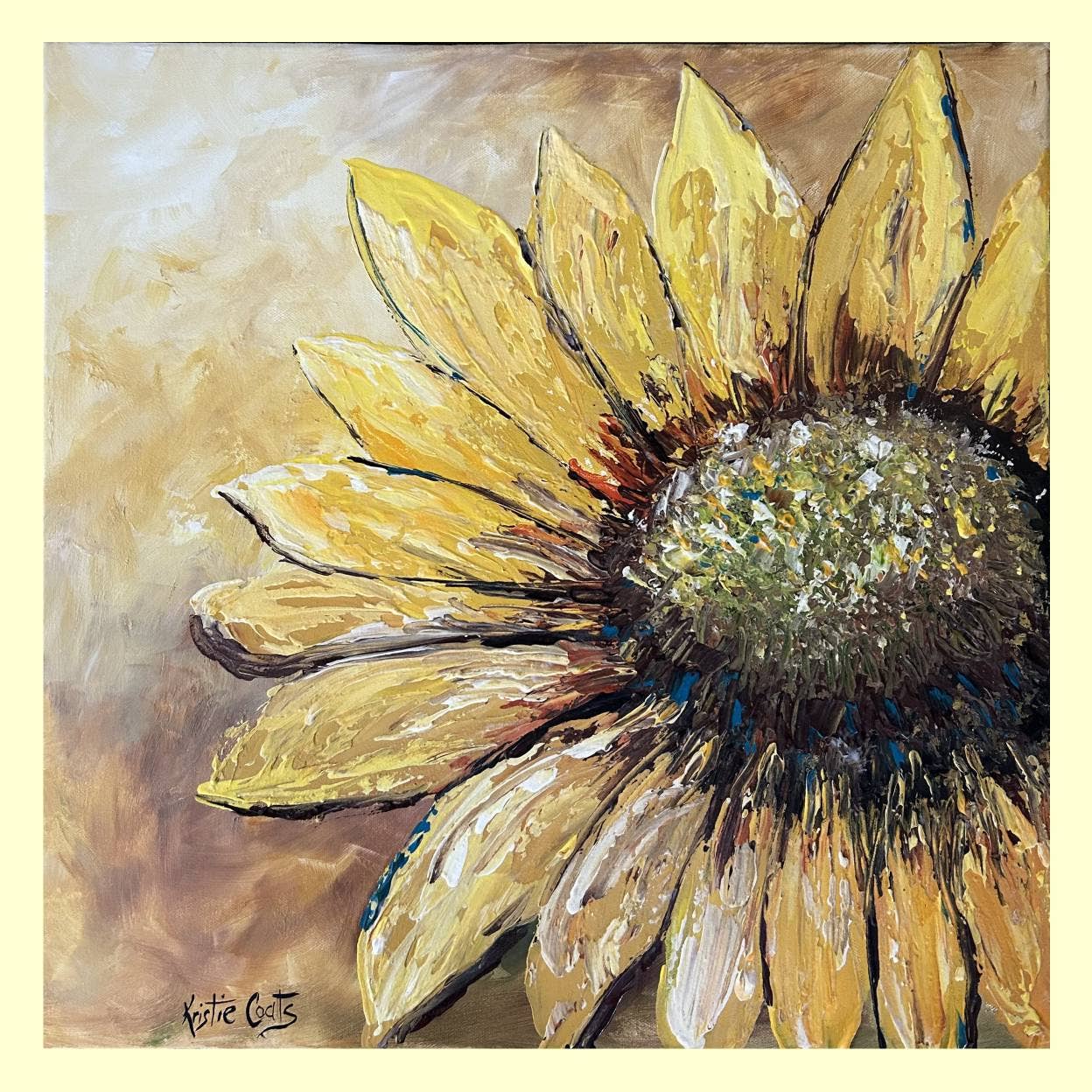 Kristie Sunflower Square Pillow Swap