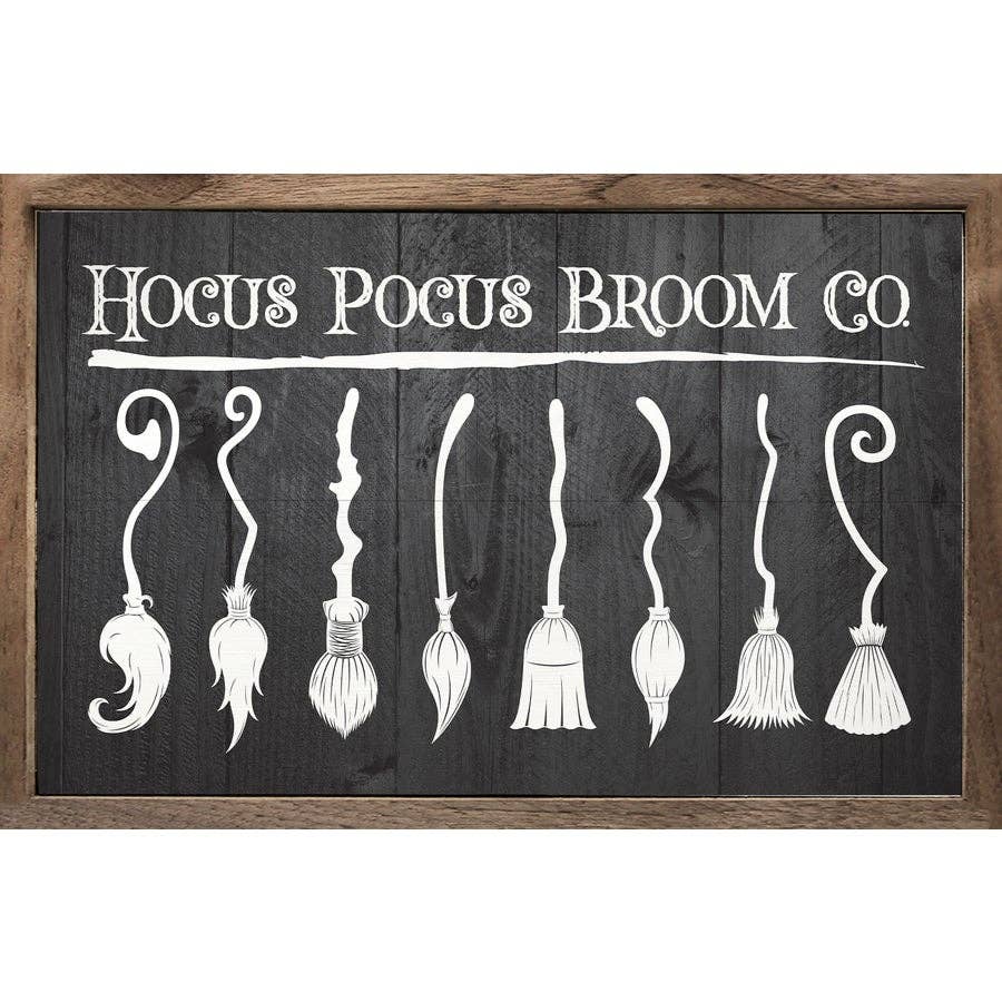 Hocus Pocus Broom Co Black: 8 x 5 x 1.5