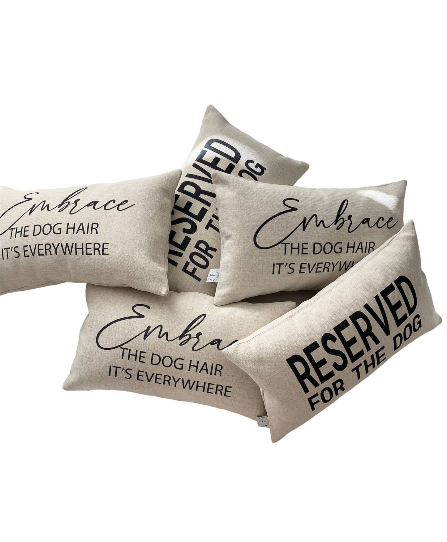 Reserved for the Cat Pillow: PILLOW COVER WITH FAUX DOWN INSERT
