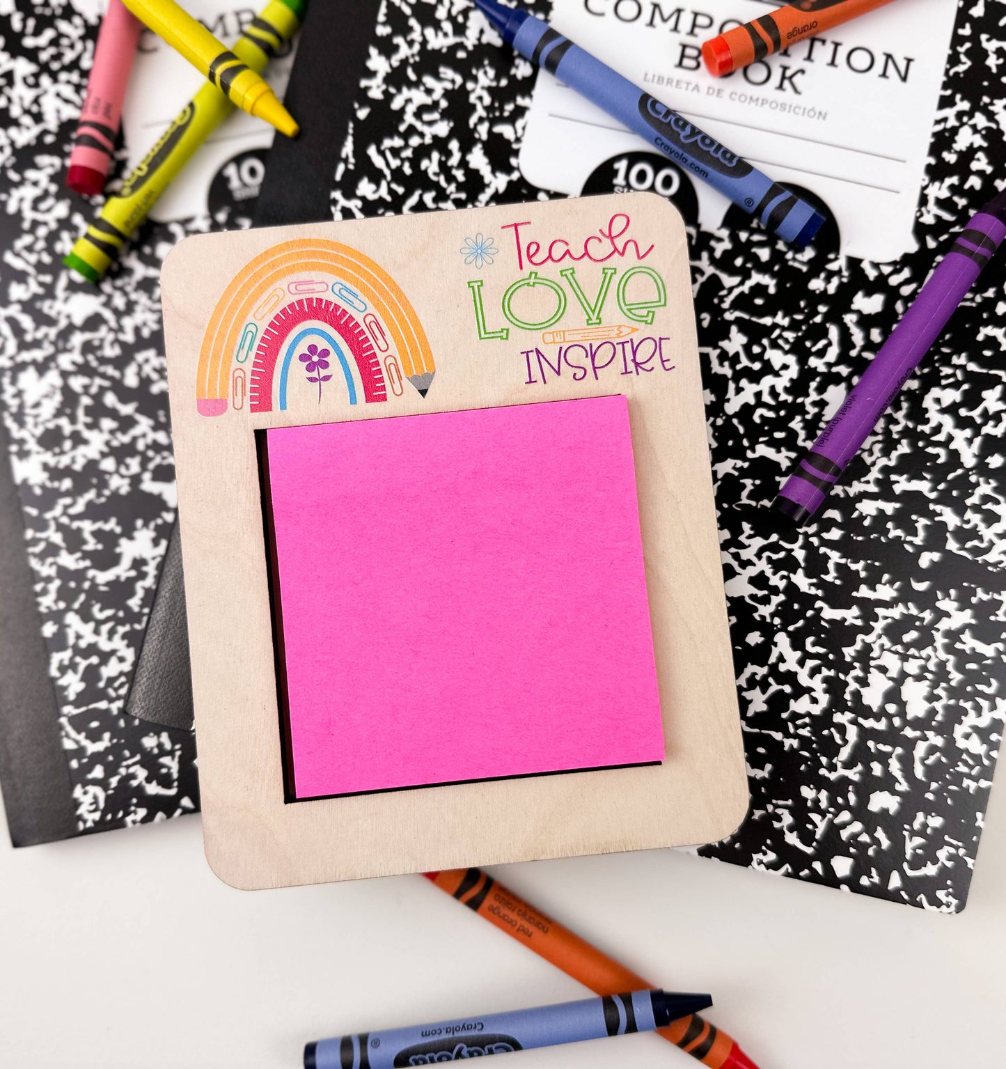 Teacher Appreciation Gift, Sticky Note Holder, Teacher Gift