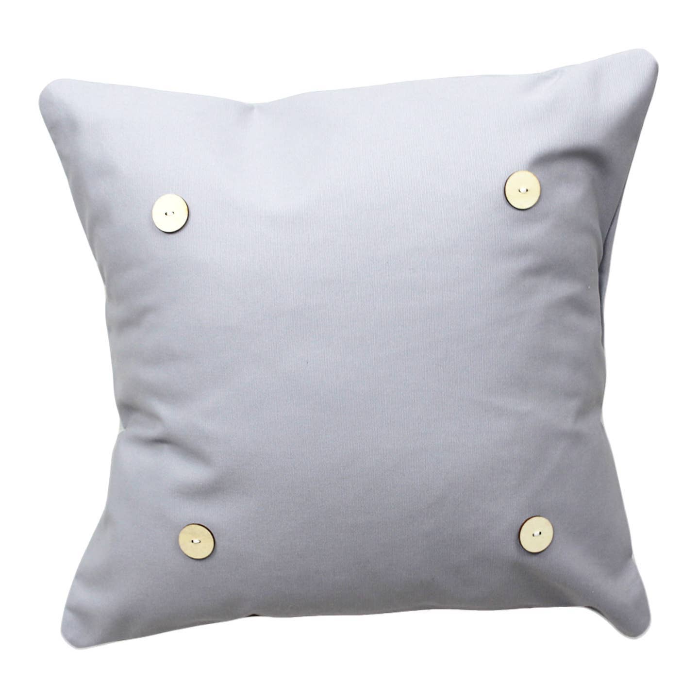 Light Gray LuckyBird Button Pillow