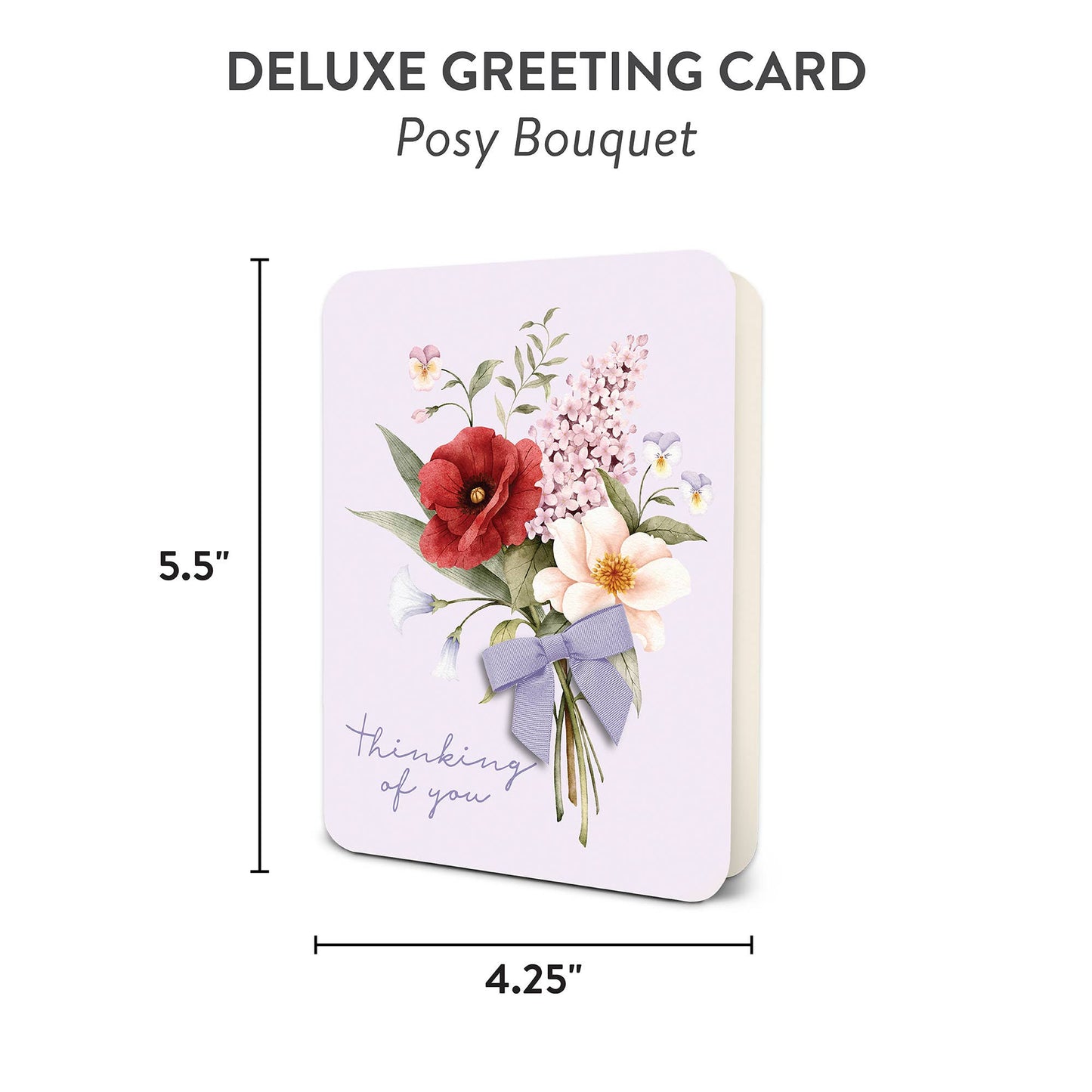 Posy Bouquet Deluxe Greeting Card
