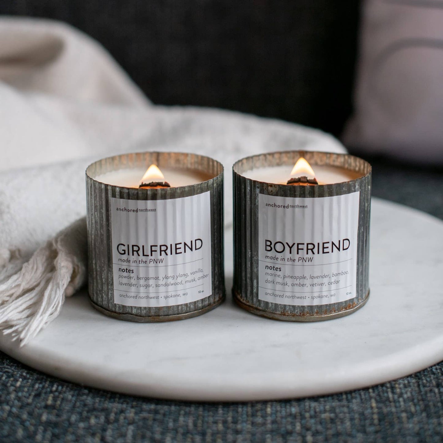 Beach Vibes Wood Wick Rustic Farmhouse Soy Candle: 10oz