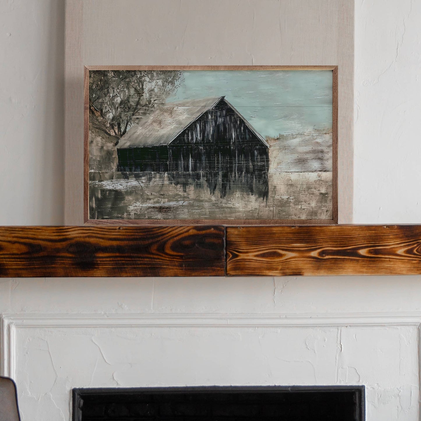 Old Black Barn By Morgan Adams: 24 x 16