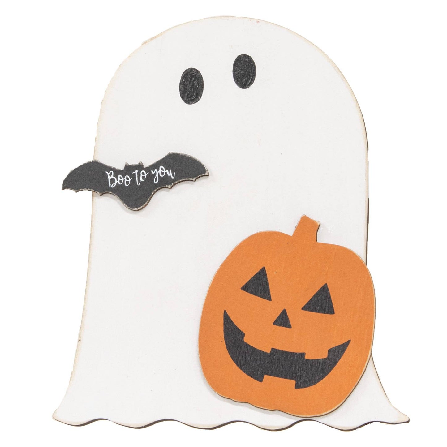 2/Set, Ghosts & Goblins Box Sign With Ghost & Jack Easel