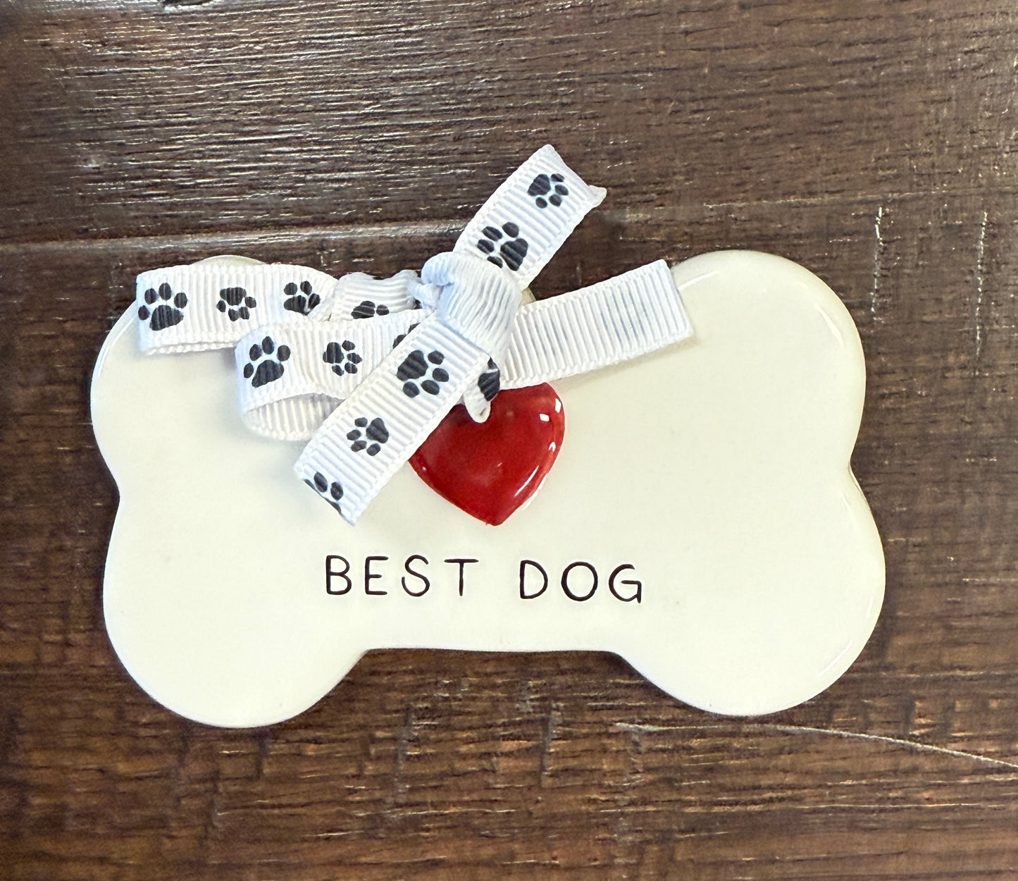 Best Dog Christmas Ceramic Ornament