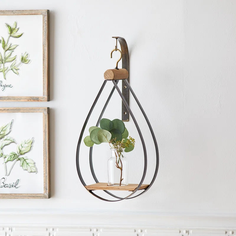 Teardrop Hanging Wall Vase