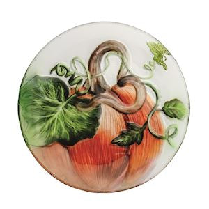 Pumpkin Glass Platter