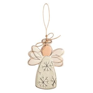 Snowflake Angel Ornament