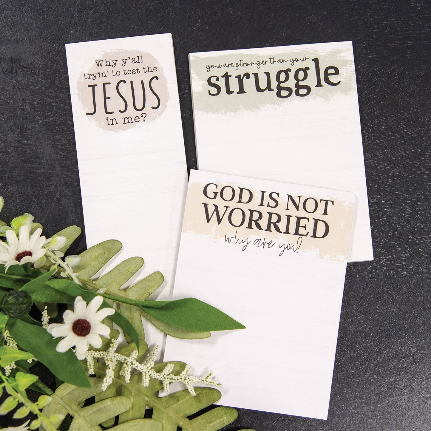 God Is Not Worried Why Are You Notepad