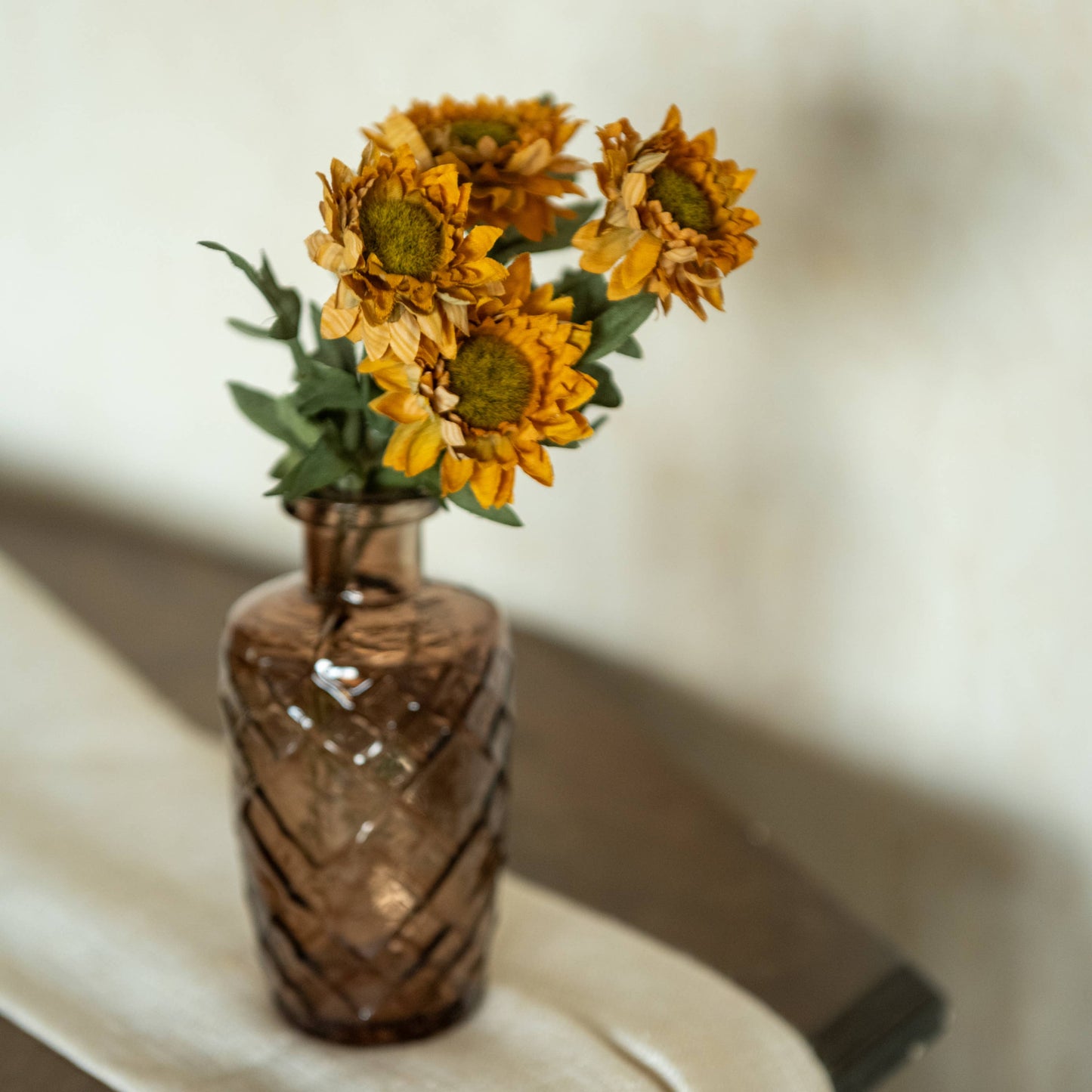 10.5" Golden Yellow Strawflower Pick