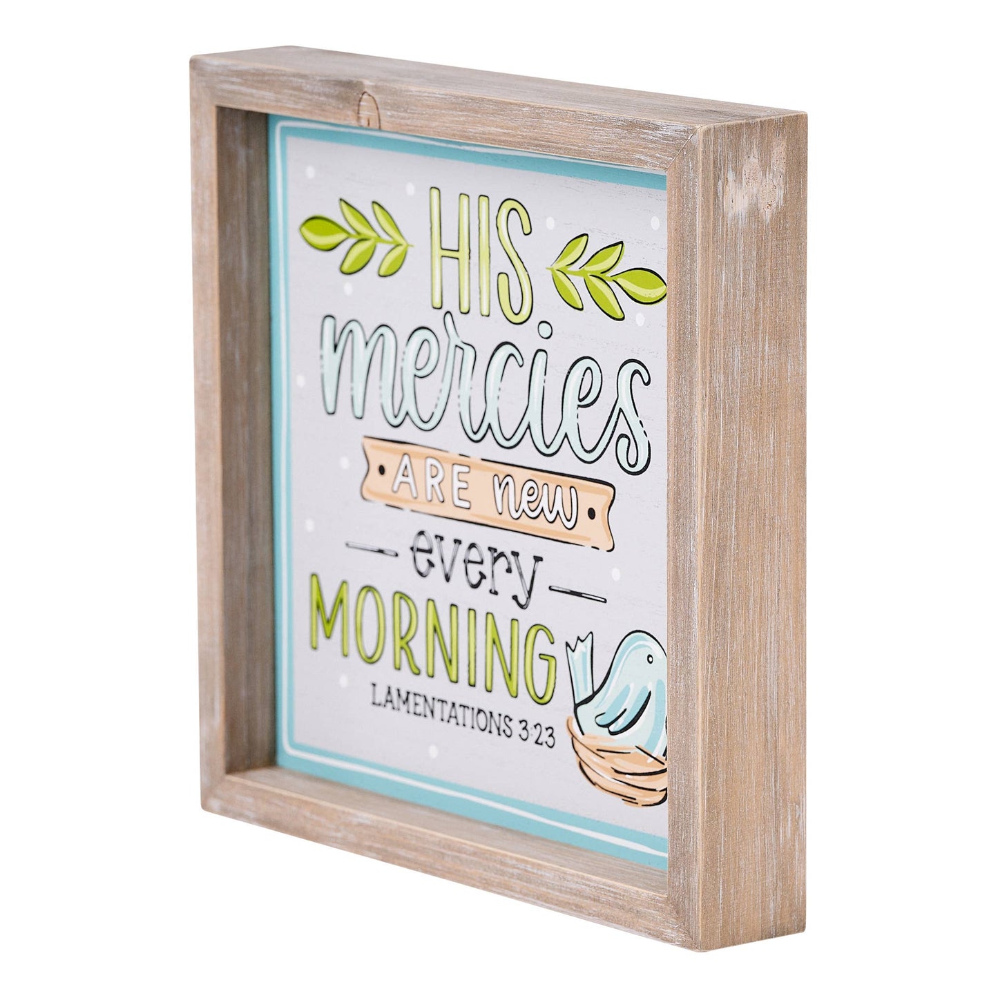 Mercies Are New Framed Board
