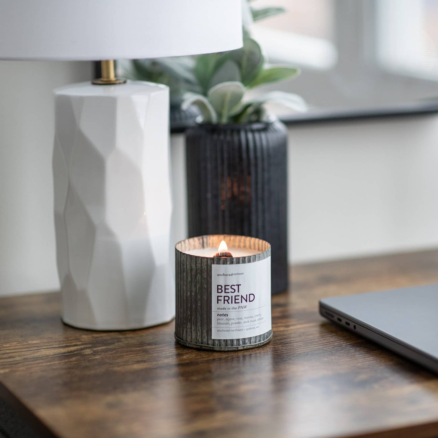 Bookworm Wood Wick Rustic Farmhouse Soy Candle: 10oz