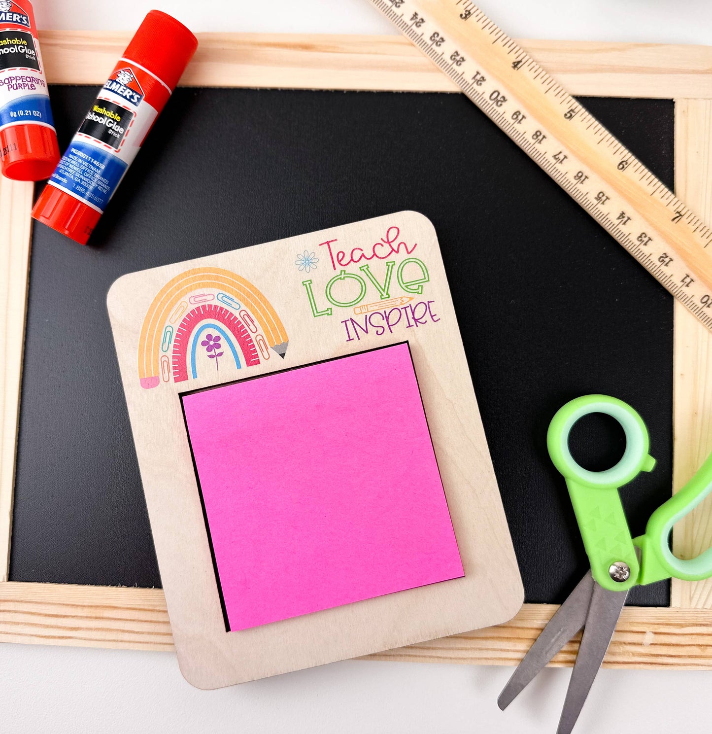 Teacher Appreciation Gift, Sticky Note Holder, Teacher Gift
