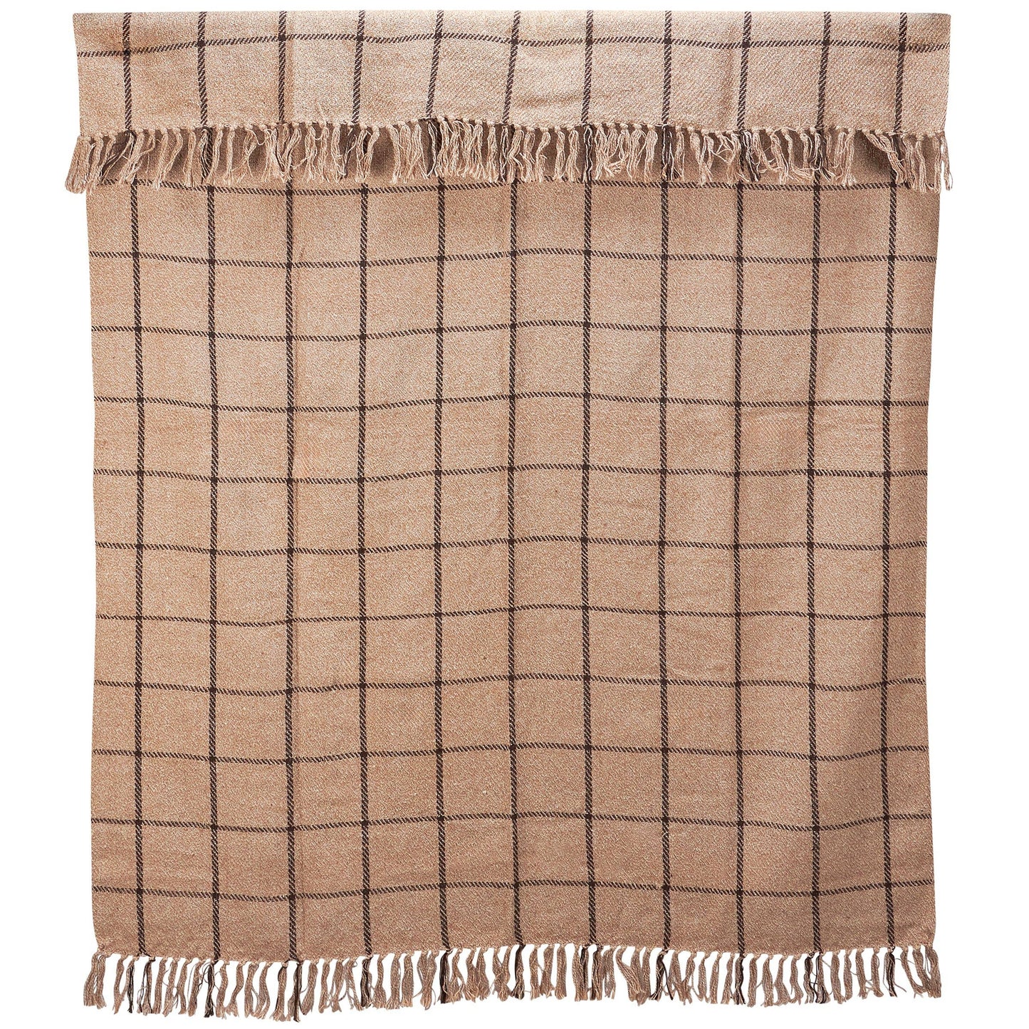 Black Grid Throw
