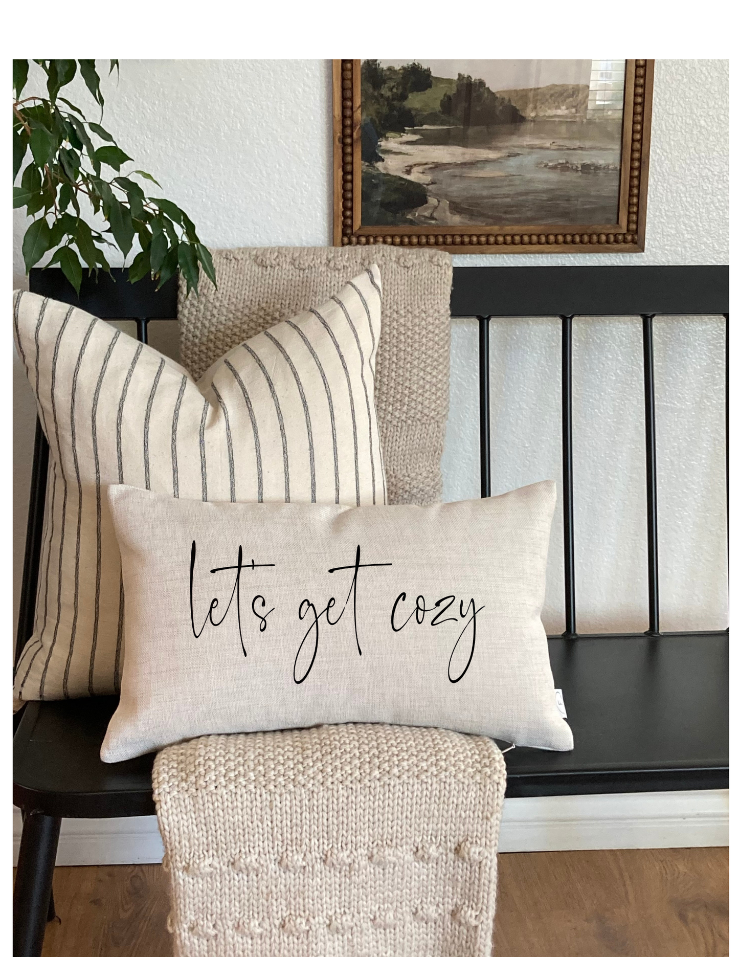 Let's get Cozy Pillow: Pillow Cover with Insert