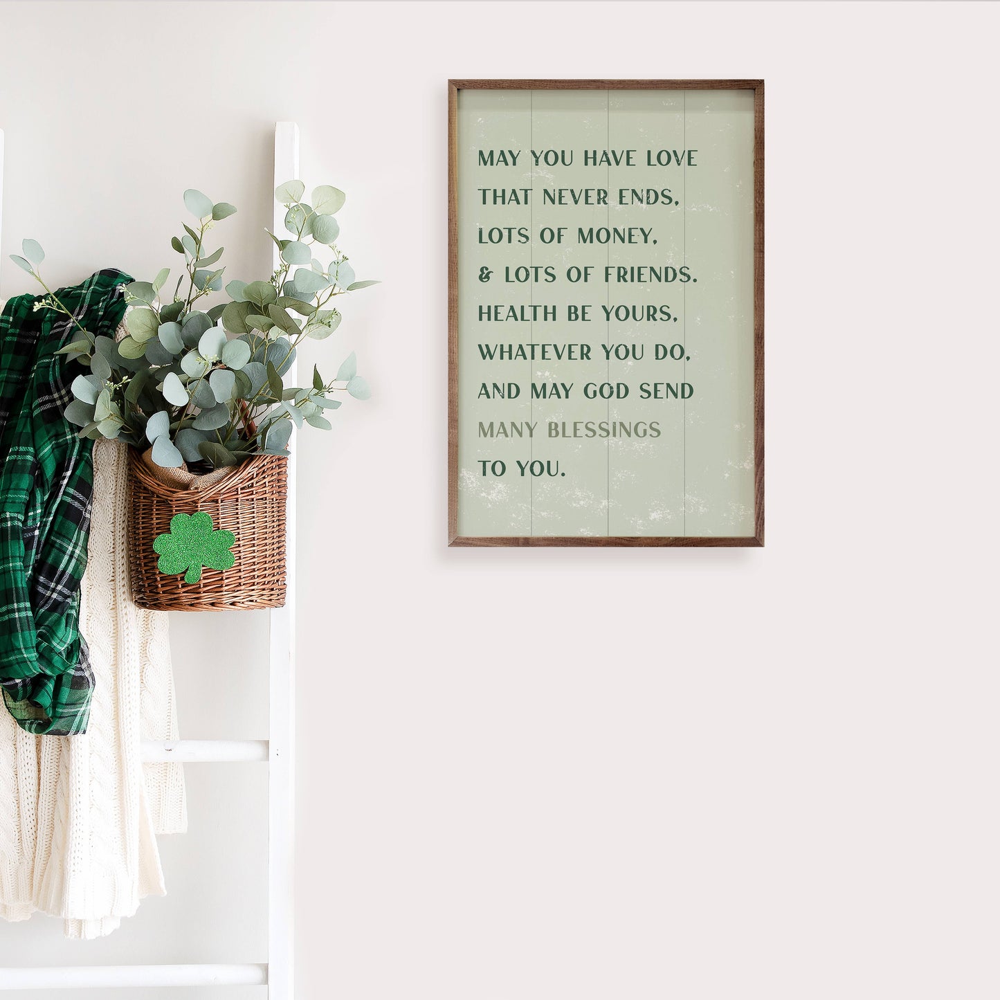 Irish Blessings Green: 5 x 8 x 1.5