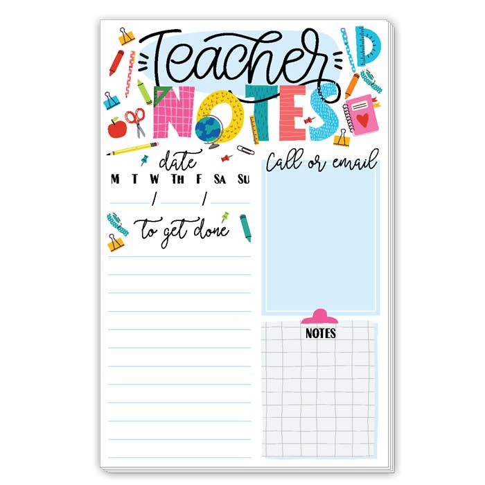 Teacher Notes Large Notepad
